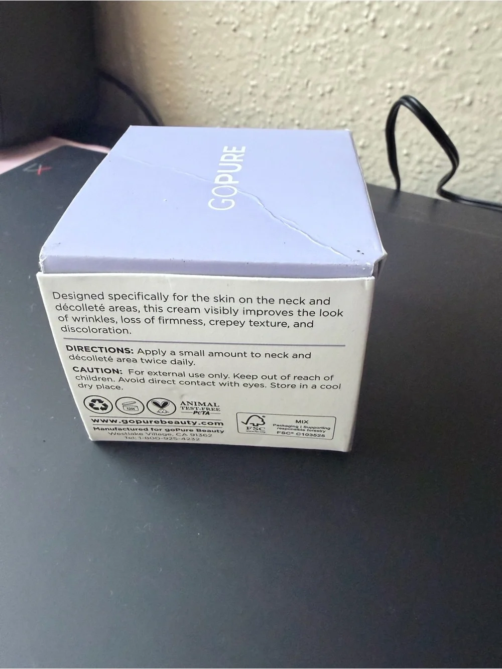 GoPure Tighten & Lift Neck Cream - Lavender